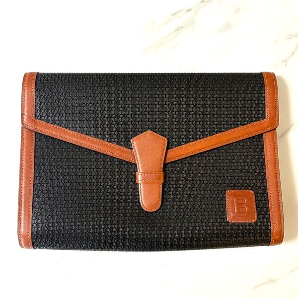 BALLY バリー セカンドバッグ クラッチバッグ レザー ブラウン ビジネス