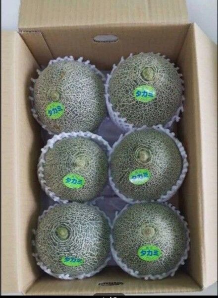 高糖度タカミメロン5kg以上1箱5~6玉