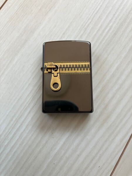 ZIPPO ジッポー ライター チャック柄 ブラック×ゴールド