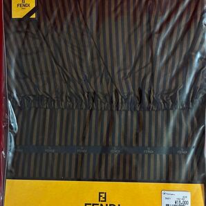 FENDI ボックスシーツ (D) ダブルサイズ140cm×200cmx30cm 未使用 未開封品 人気のペカン柄