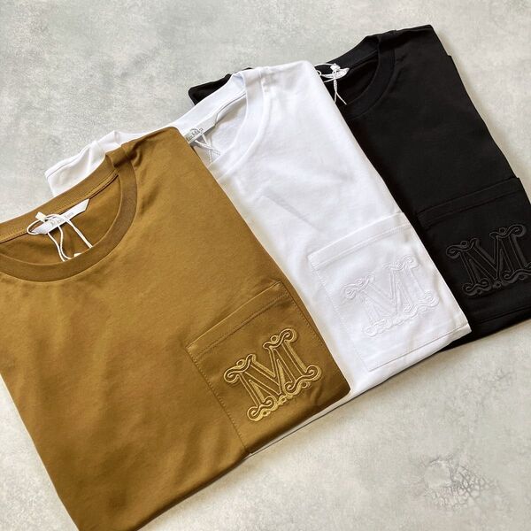 新品未使用正規品 MAX MARA マックスマーラPAPAIA ポケットTシャツ 半袖 ホワイト