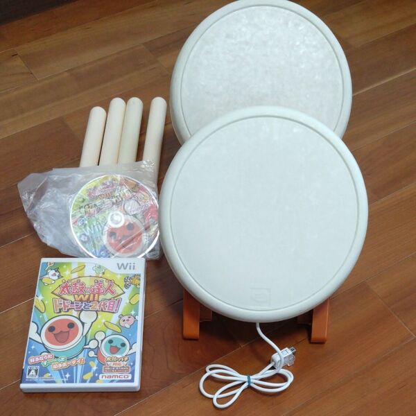 Wii 太鼓の達人 タタコン 2個セット ソフト2個付き