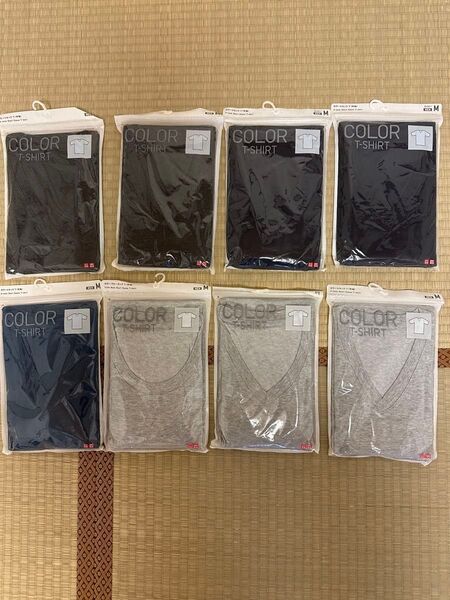 【未使用・未開封】ユニクロ UNIQLO Tシャツ 半袖 保管品 Vネック Uネック セット