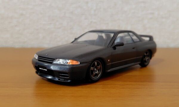 アオシマ 1/32 ニッサンR32 スカイラインGT-R 楽プラスナップキットNo.14 素組み完成品