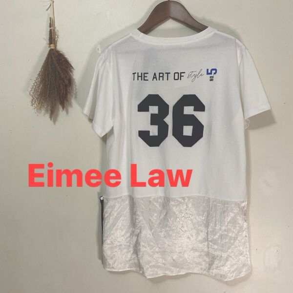 Eimee Law エイミーロー 新品タグ付き 異素材ドッキングTシャツ