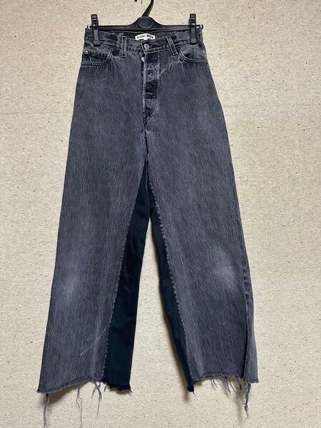 ■RE/DONE リダン カットオフデニム W25 レディース ワイドデニム