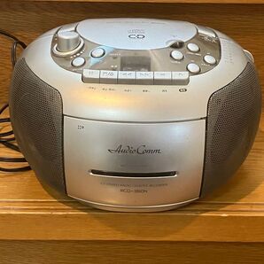 ジャンク品 オーム電機 AM/FM ステレオCDラジオカセットレコーダー RCD-360N ラジカセ
