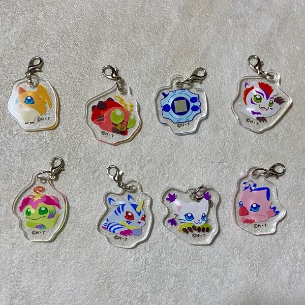 【デジモンアドベンチャー】トレーディングアクリルチャーム8個セット