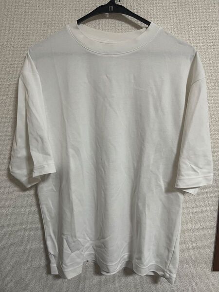 ●ユニクロ●UNIQLO エアリズム AIRism Tシャツ Mサイズ 半袖 ホワイト カットソー 半袖Tシャツ