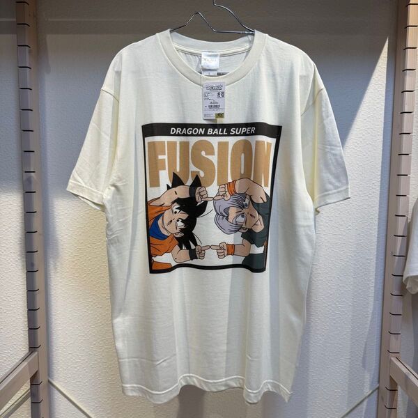 L 新品 ドラゴンボール超 フュージョンTシャツ ユニセックスビッグTシャツ 半袖 男女兼用 東映アニメーション公式ライセンス商品
