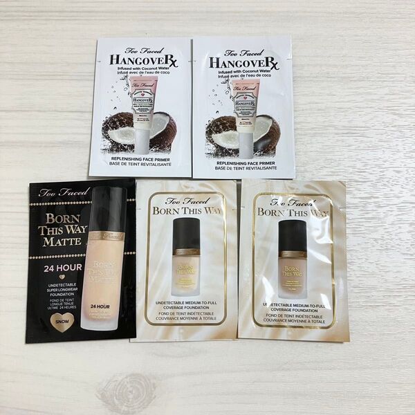 【レア】Too Faced 試供品 化粧下地 ファンデ サンプル 5つ セット ファンデーション