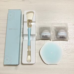 【新品】TIMAGE ダブルエンドハイライトブラシ 三角パウダーパフ サンプル