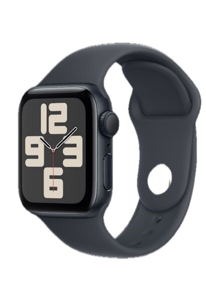 apple Watch SE 第2世代 40ミリ GPSモデル ミッドナイトケース、ミッドナイトスポーツバンドM/L