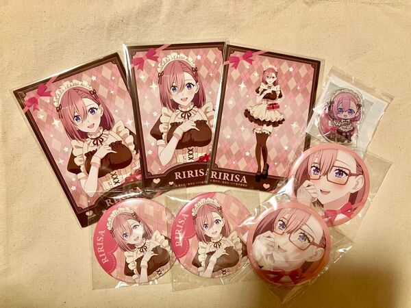 2.5次元の誘惑 にごリリ 天乃 リリサ くじ引き堂 バレンタイン アクリルスタンド 缶バッジ ブロマイド 描き下ろし