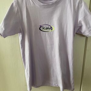X-girl エックスガール ロゴTシャツ パープル