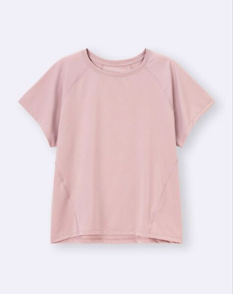 GU アクティブクルーネックT GA ピンク XXL