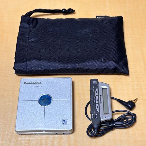 ジャンク品 Panasonic ポータブルMDプレーヤー SJ-MJ75