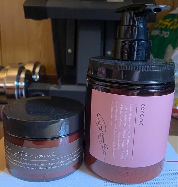 cocone クレイクリームシャンプー ハーブローズの香り モイスチュアリペアヘアマスク セット シャンプー 美品