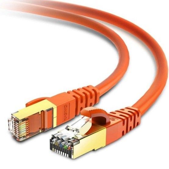 KASIMO LANケーブル CAT8 2m,オレンジ 2本セット