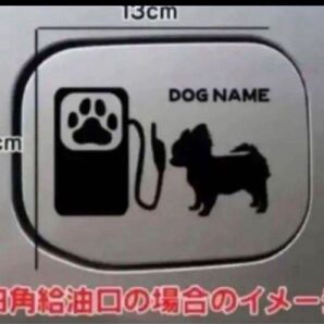 【送料無料】チワワ ちわわ ステッカー 給油口 リアガラス 車 犬 リアガラス