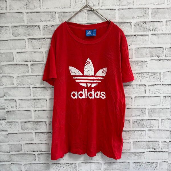 ☆アディダス トレフォイル ボタニカル 半袖 Tシャツ 韓国製 L