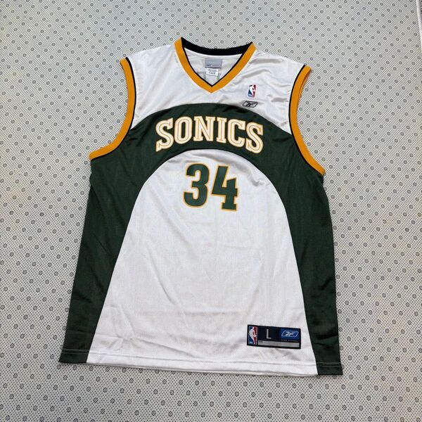 ☆美品 リーボック NBA シアトルスーパーソニックス レイアレン ユニフォーム