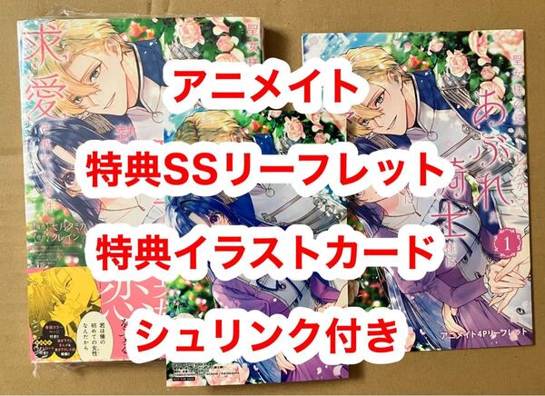 特典2種 アニメイト 特典イラストカード 特典SS リーフレット 聖女様の逆ハーレムからあぶれた騎士様に熱烈に求愛されている件.