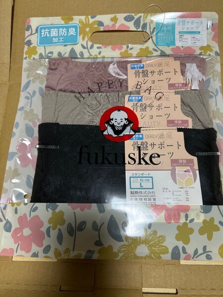 フクスケ 福助 骨盤サポートショーツ レディース L 3枚組 新品未開封 未使用 パンツ 下着