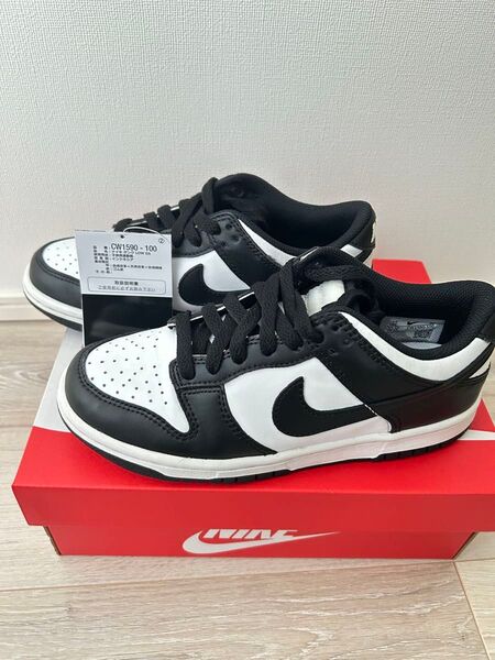 Nike GS Dunk Low "White/Black" panda 23cm