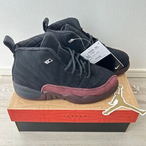 A Ma Manire × Nike PS Air Jordan 12 "Black and Burgundy Crush"