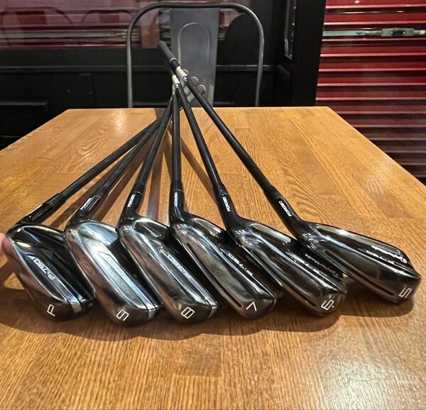 P790 ‘19 オニキスブラック flex S アイアンセット 6本組 ゴルフクラブ メンズ 右利き 希少 限定 テーラーメイド