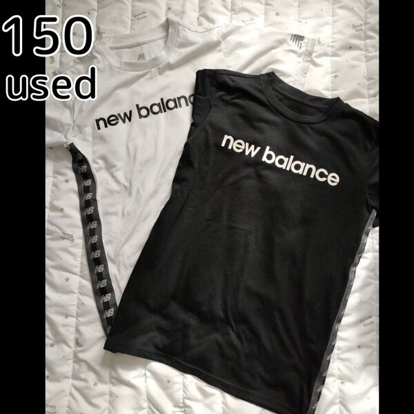 【used】ニューバランスNB半袖Tシャツキッズジュニア150cm2着セット