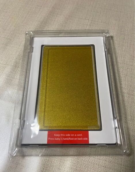 赤ちゃん 手形足形スタンプ ゴールド 1枚