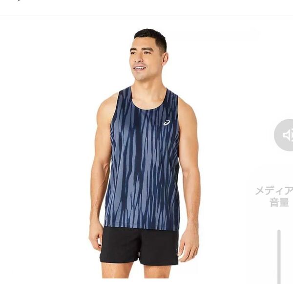 アシックス ASICS ROADランニンググラフィックシングレット M