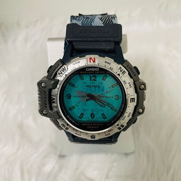 PRO TREK WWF限定 コラボ PRT-50WVJ-2AT CASIO PRO TREK カシオ プロトレック 青系迷彩柄