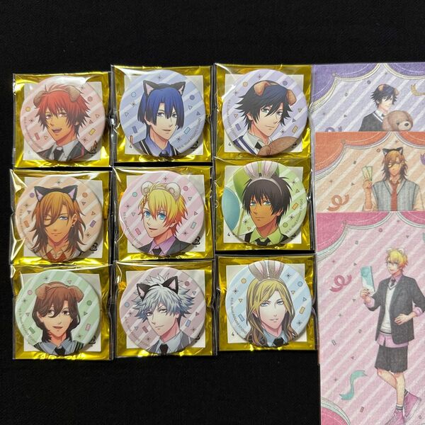 うたプリ BGS 缶バッジ 9個セット Fun Day Date Ver. 特典3枚付き 音也真斗トキヤレンセシル嶺二蘭丸カミュ