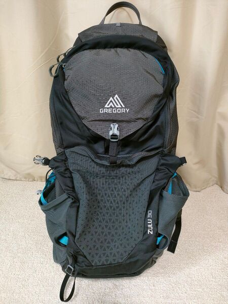 グレゴリー ズール30 レインカバー付き メンズ ZULU30 オゾンブラック GREGORY 登山