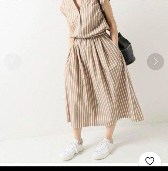 イエナ IENA スキッパーストライプロングワンピース 夏 サイズ36 S 7号 ロングワンピース