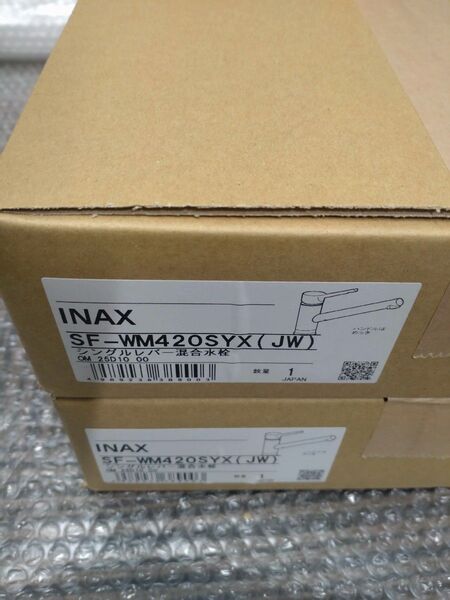 INAX シングルレバー混合水栓 SF-WM420SYX(JW) 2個