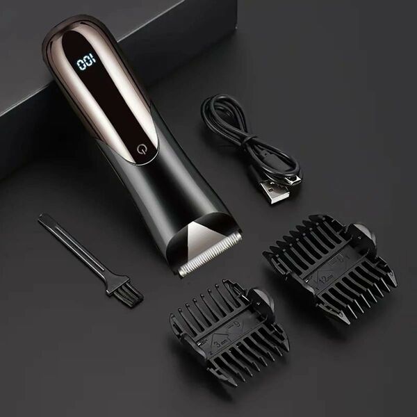 メンズ ボディヘアトリマー 電動ヘアクリッパー 防水 ヘアトリマー セラミック刃 USB充電式 ムダ毛処理970808