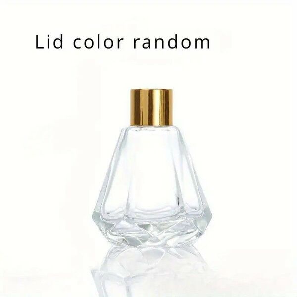 60ml 濃厚 ダイヤモンド デザイン 空 ガラスボトル 雰囲気 ブロンズカラー アロマボトル ガラス瓶565815