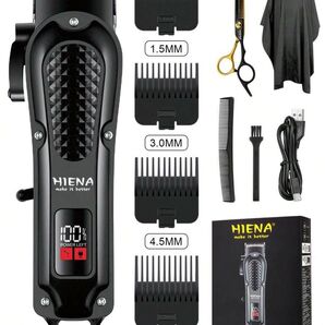 メンズ 電動ヘアクリッパー USB充電式 トリマー プロフェッショナル コードレス バリカン シェーバー680080