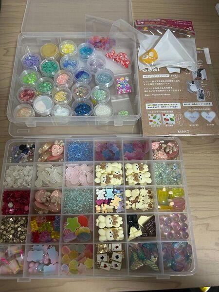 ハンドメイドパーツセット 大量 レジン ホイップデコ ネイル