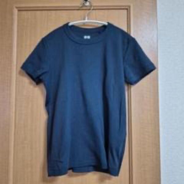 レディース ユニクロ utシャツ tシャツ 黒 クルーネックt Lサイズ