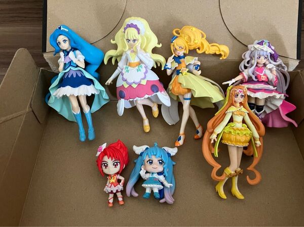 プリキュア フィギュア セット キュアフォンテーヌ キュアフィナーレ エトワール アムーム キュアミューズ キュアスカイ ルージュ