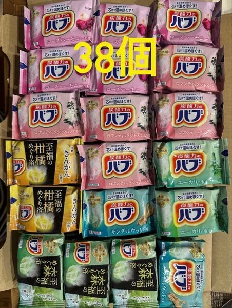 バブ 花王 詰め合わせ 入浴剤 炭酸 6種類38個