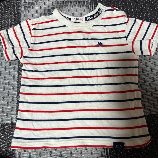 POLO Tシャツ 半袖シャツ カットソー トップス 100cm キッズ 子供服 ボーダー