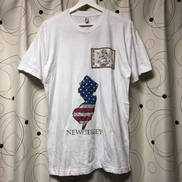 ★US古着★ American Apparel 両面プリントTシャツ 半袖 メンズ Mサイズ コットン100% アメリカンアパレル