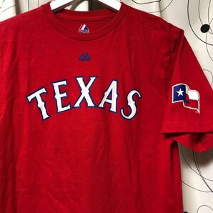 ★US古着★ MAJESTIC Texas Rangers Elvis Andrus Tシャツ 背番号1 エルヴィス・アンドラス
