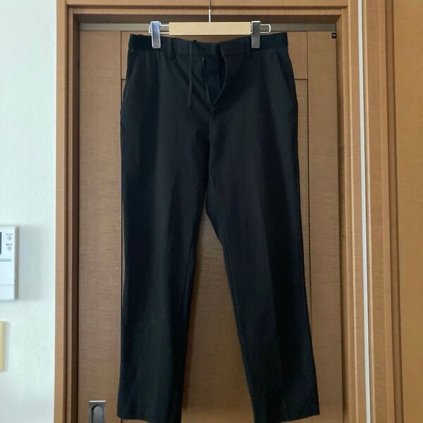 ユニクロ EZY アンクルパンツ ウルトラストレッチ M 黒 ブラック メンズ